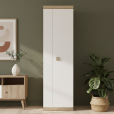 Шкаф распашной Эверест Соната-600 дуб сонома/белый (EVR-2307)