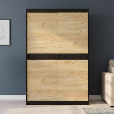Шафа-купе Еверест Соната 1400 дводверна 140х60х217 венге темний/дуб крафт золотий (EVR-2396)