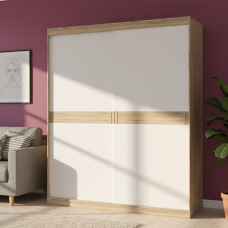 Шафа-купе Еверест Соната 1800 дводверна 180х60х217 дуб сонома/білий (EVR-2398)