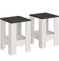 Табурет Эверест Т-1 (2шт.) Графит/Дуб крафт белый (EVR-071145)