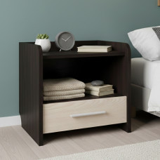 Тумба біля ліжка Еверест Т-1 40х40х40 венге/дуб молочний (EVR-2078)