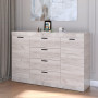Большой комод Эверест на 4 ящика Соната-8 140х38х94 дуб крафт белый (EVR-2707) - фото 2