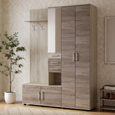 Передпокій Еверест Рів'єра з шафою ШП-1 дуб сонома/трюфель (EVR-2188)