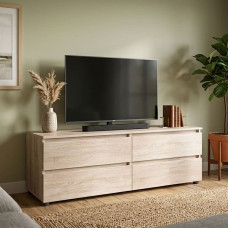 Тумба под телевизор Эверест ЛТВ-1400 Лайт 140х38х49 см Дуб сонома (EVR-4671)