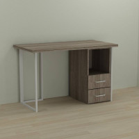 Письмовий стіл Ferrum-decor Отто 76x140x60 білий ДСП Дуб Сонома Трюфель 32мм (FRD-101038)