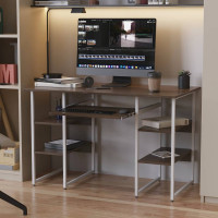 Письмовий стіл Ferrum-decor Тім 75x140x70 білий ДСП Дуб Сонома Трюфель 16мм (FRD-101383)