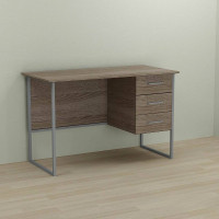 Письменный стол Ferrum-decor Гарри 75x140x70 серый ДСП Дуб Сонома Трюфель 16мм (FRD-101483)