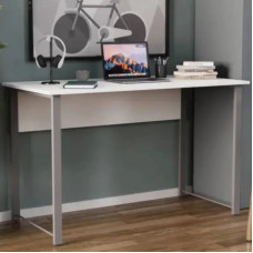 Письменный стол Ferrum-decor Курт 75x100x60 серый ДСП Белое 16мм (FRD-101827)