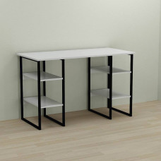 Письмовий стіл Ferrum-decor Карен 75x120x60 чорний ДСП Біле 16мм (FRD-102040)