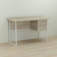 Письмовий стіл Ferrum-decor Дакота 76x120x70 білий ДСП Дуб Сонома 32мм (FRD-102122)