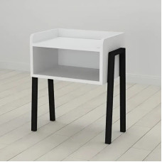 Тумба модульная Ferrum-decor Джузи 540x450x320 металл Черный ДСП Белое 16 мм (FRD-102968)