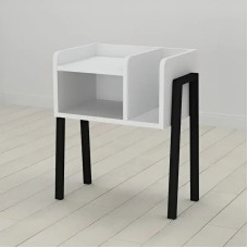 Тумба модульная Ferrum-decor Амели 540x450x320 металл Черный ДСП Белое 16 мм (FRD-103004)
