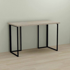 Письмовий стіл Ferrum-decor Ханна 76x100x70 чорний ДСП Дуб Сонома 32мм (FRD-103507)