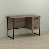 Письменный стол Ferrum-decor Гарри 75x140x70 черный ДСП Дуб Сонома Трюфель 16мм (FRD-103563)