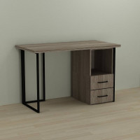 Письменный стол Ferrum-decor Отто 76x140x70 черный ДСП Дуб Сонома Трюфель 32мм (FRD-103608)