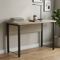 Письмовий стіл Ferrum-decor Курт 76x100x60 чорний ДСП Дуб Сонома 32мм (FRD-103910)