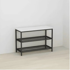 Банкетка универсальная Ferrum-decor Слайм 45x63x26 черный ДСП Белое 16мм (FRD-104070)