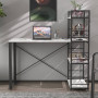 Письмовий стіл Ferrum-decor Серії Конект з етажеркою 75x120x600 чорний ДСП Біле 16мм (FRD-104219) - фото 1