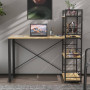 Письменный стол Ferrum-decor Серии Конект c этажеркой 75x120x60 черный ДСП Дуб Артизан 16мм (FRD-104221) - фото 1