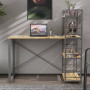 Письменный стол Ferrum-decor Серии Конект c этажеркой 75x120x60 серый ДСП Дуб Артизан 16мм (FRD-104232) - фото 1