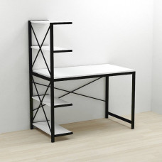 Компьютерный стол Ferrum-decor Джек 75x120x60 Черный ДСП Белое (FRD-104379)
