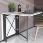 Стіл-книга трансформер Оріон 2 Ferrum-decor 750x1520x730 Чорний метал ДСП Біле 16 мм (FRD-104583) - фото 1