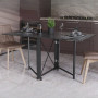 Стіл-книга трансформер Оріон 2 Ferrum-decor 750x1520x730 Чорний метал ДСП Сосна Кембра 16 мм (FRD-104585) - фото 1