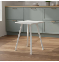 Табурет кухонный Ferrum-decor 430x320x320 Белый металл ДСП Белое 16 мм (FRD-104642)