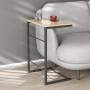 Столик приставний Террі Ferrum-decor 650x440x330 Чорний метал ДСП Дуб Сонома 16 мм (FRD-104651) - фото 1
