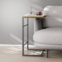 Столик приставной Терри Ferrum-decor 650x440x330 Черный металл ДСП Дуб Артизан 16 мм (FRD-104653) - фото 1