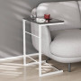 Столик приставний Террі Ferrum-decor 650x440x330 Білий метал ДСП Сосна Кембра 16 мм (FRD-104657) - фото 1