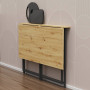 Стол раскладной Морис Ferrum-decor 750x1000x600 Черный металл ДСП Дуб Артизан 16 мм (FRD-104674) - фото 2