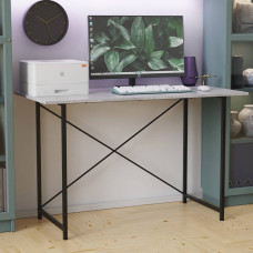 Стіл письмовий Line Лайт Ferrum-decor 750x1200x600 Чорний метал ДСП Бетон 16 мм (FRD-104863)