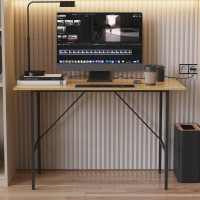 Стіл письмовий Line Тайм Ferrum-decor 750x1200x600 Чорний метал ДСП Дуб Артизан 16 мм (FRD-104890)