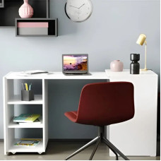 Стол-тумба трансформер Смарт 1/1 Ferrum-decor 750x1450x500 ДСП Белое 16 мм (FRD-105067)