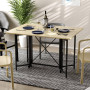Стол-книжка трансформер Спайдер Ferrum-decor 750x1150x880 Черный металл ДСП Дуб Сонома 16 мм (FRD-105091) - фото 1