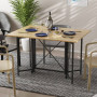 Стол-книжка трансформер Спайдер Ferrum-decor 750x1150x880 Черный металл ДСП Дуб Артизан 16 мм (FRD-105093) - фото 1