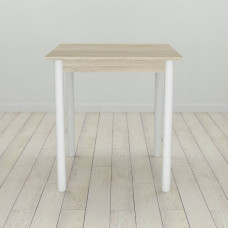 Стол кухонный Ferrum-decor Агата 75x70x70 Белый ДСП Сонома 16мм (FRD-106240)