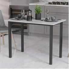 Стол универсальный Knap Ferrum-decor 750x1000x600 Черный металл ДСП Белый 16 мм (FRD-106338)