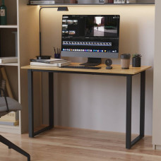 Стіл письмовий Кнап 2 Ferrum-decor 750x1200x600 Чорний метал ДСП Дуб Артизан 16 мм (FRD-106399)