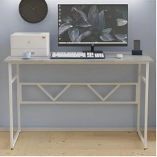 Стіл письмовий Раян Ferrum-decor 750x1400x700 Білий метал ДСП Бетон 16 мм (FRD-106502)