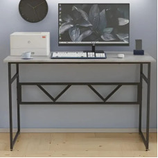 Стіл письмовий Раян Ferrum-decor 750x1400x700 Чорний метал ДСП Бетон 16 мм (FRD-106501)