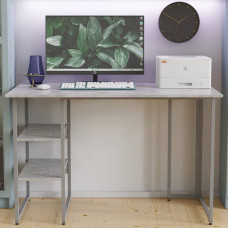 Стіл письмовий Кевін Ferrum-decor 75x140x70 Сірий метал ДСП Бетон 32 мм (FRD-106578)