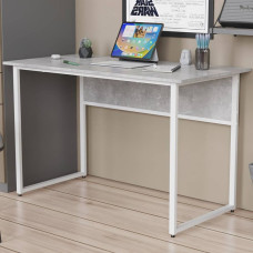 Стіл письмовий Коді Ferrum-decor 75x120x70 Білий метал ДСП Бетон 16 мм (FRD-106604)