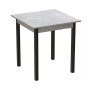 Стол кухонный Ferrum-decor Диего 75x70x70 Черный ДСП Бетон 16мм (FRD-105575) - фото 1