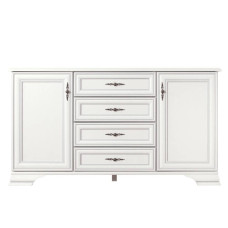 Комод в гостиную ВМК (БРВ) Кентукки KOM2D4S Белый альпийский (BRW-1498)