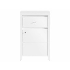 Комод в спальню ВМК (БРВ) Кристина KOM1D1SP Белый/Белый глянец (BRW-1504)