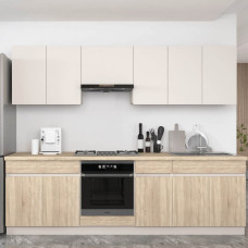 Кухня Гербор Юлія 200х60х260 см Кашемір/Дуб сонома