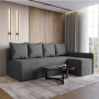 Угловой диван ортопедический iSmart MORRO Maxi еврокнижка 205x149 см (матрас Pocket spring) графит Laura 15 (ISM-051355) - фото 3