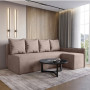 Угловой диван ортопедический iSmart MORRO Maxi еврокнижка 205x149 см (матрас Gold) бежевый Laura 5 (ISM-051366) - фото 3